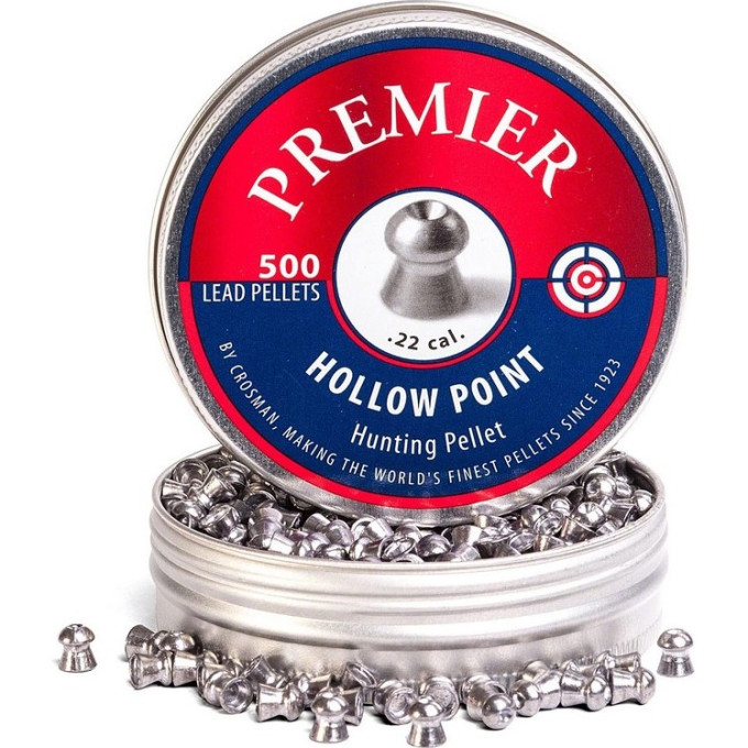 Пули CROSMAN Premier Hollow Point.22 (5,5 мм), 0,92 г, 500 шт.