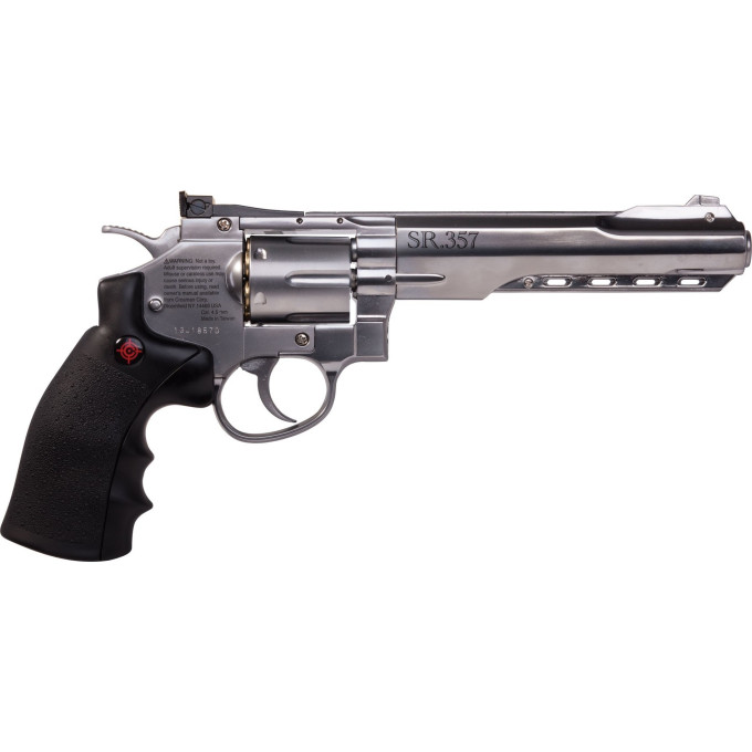 Пневматический револьвер CROSMAN SR357 Silver (SR357S)