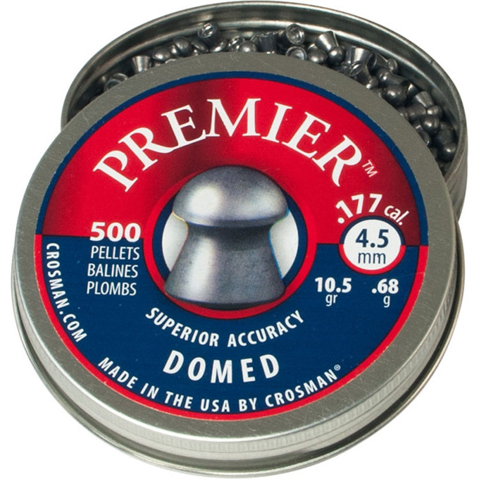 Пули CROSMAN Premier Domed 4,5 мм, 500 шт. (6-LUM77)