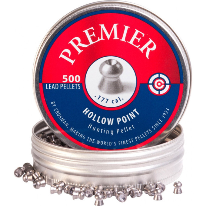 Пуля CROSMAN Premier Hollow Point 4,5 мм, 500 шт. (6-LHP77)