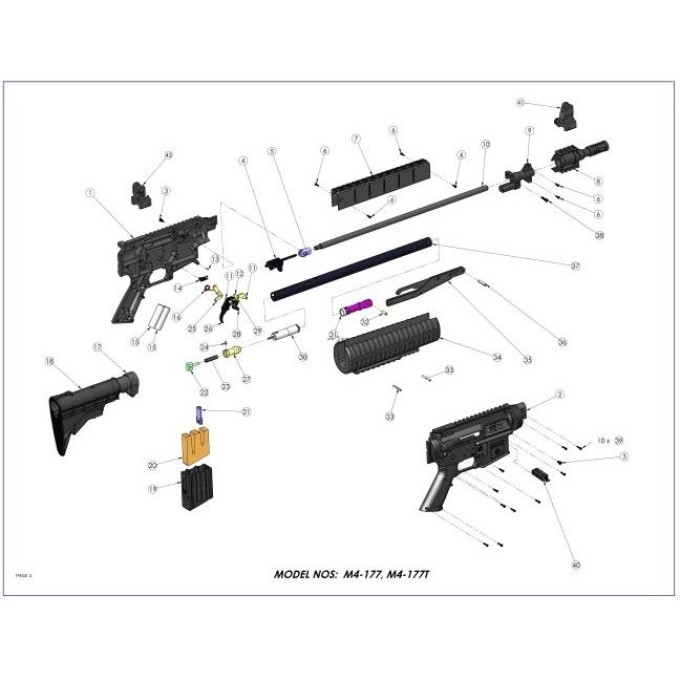 Защелка магазина для CROSMAN M4-177